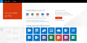 Office 365 Homepage