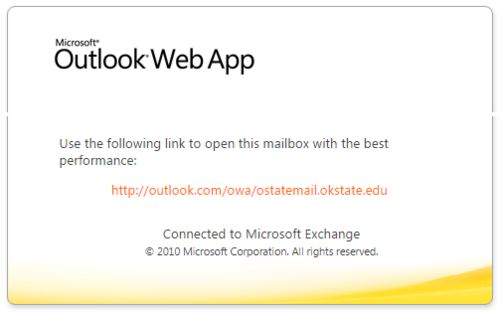 mail.okstate.edu redirect